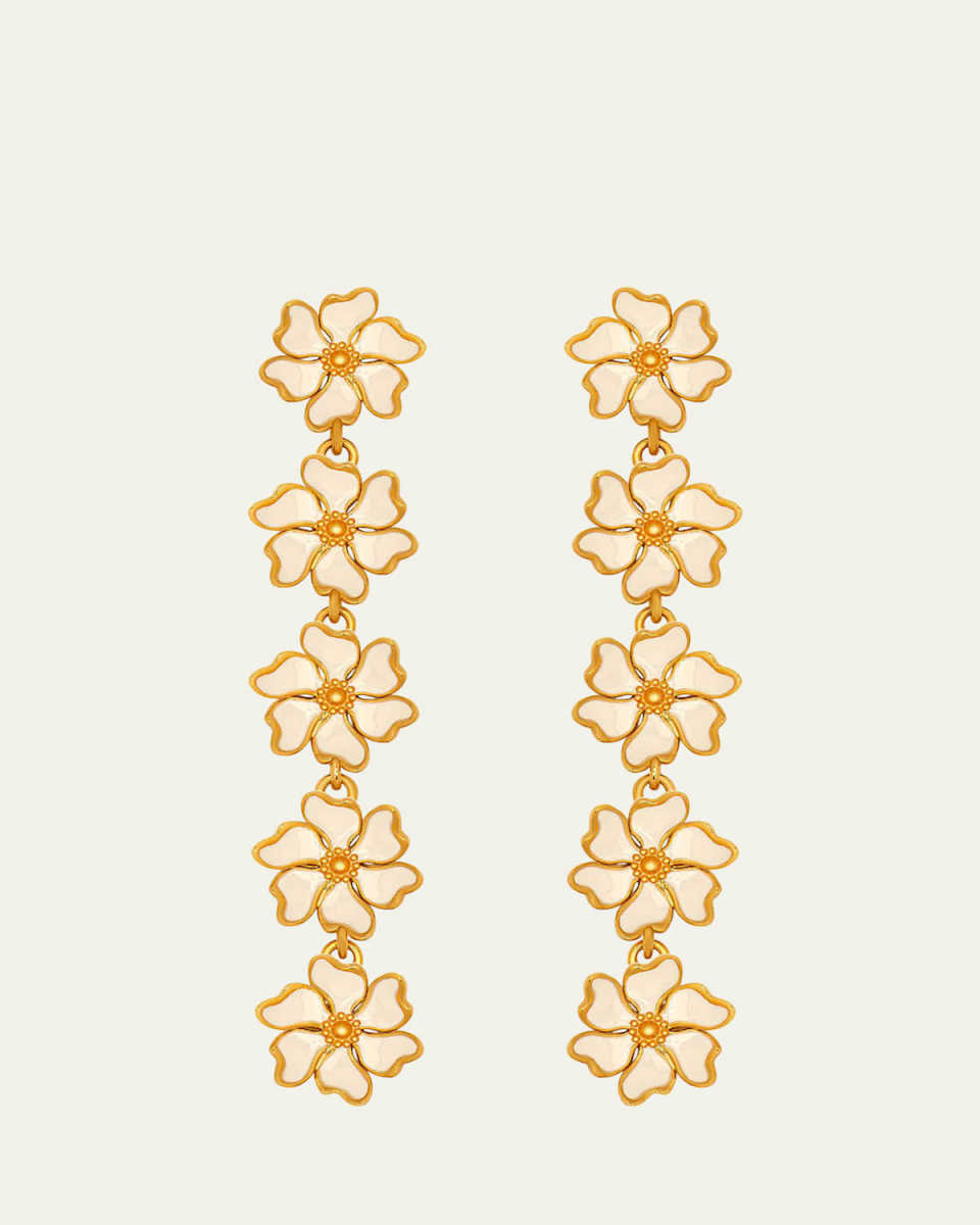 Cherry Blossom 5-Drop Earrings